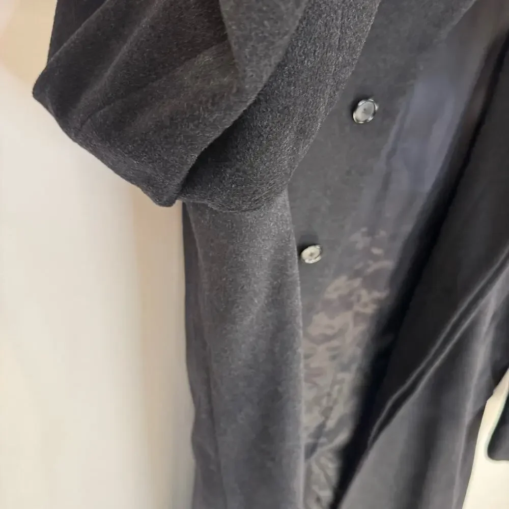 VTG JOS. A. BANK | Black Wool Long‎ Classic Pea Coat | Men's 44R